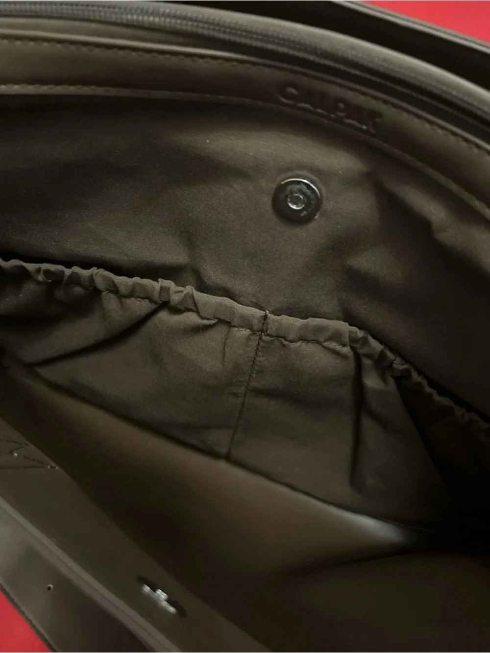 Calpak Haven Laptop Tote Brown w/Removable Strap In EUC